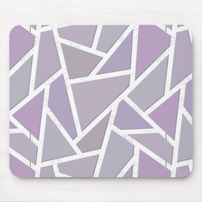 Lavender mosaic pattern mouse pad (Front)