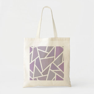 Lavender mosaic pattern tote bag