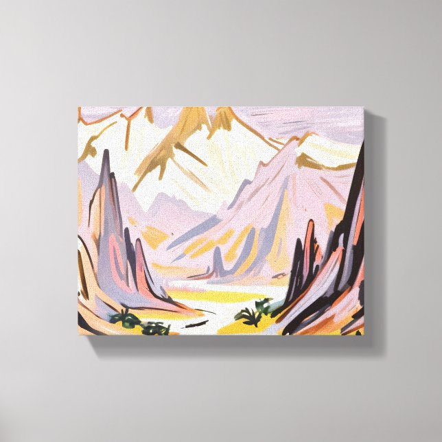 Lavender Mountains Canvas Print (Front)