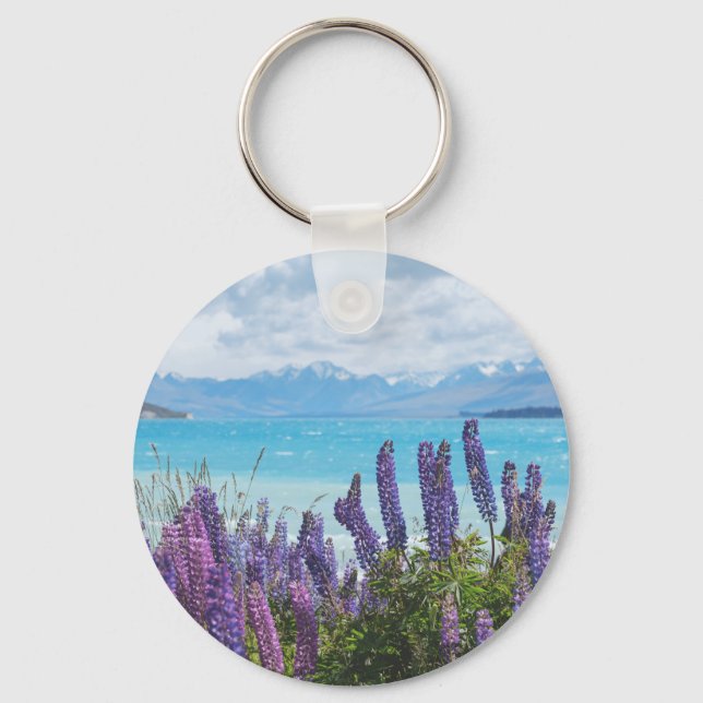 lavender on the lake shore key ring (Front)