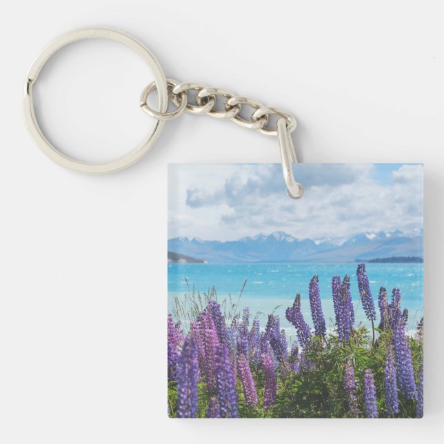 lavender on the lake shore key ring (Front)