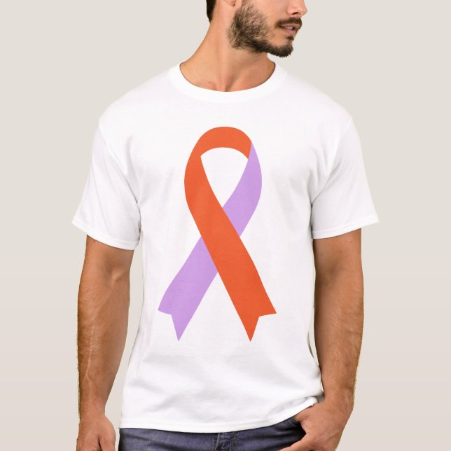 Lavender & Orange Eczema Psoriatic T Shirt (Front)