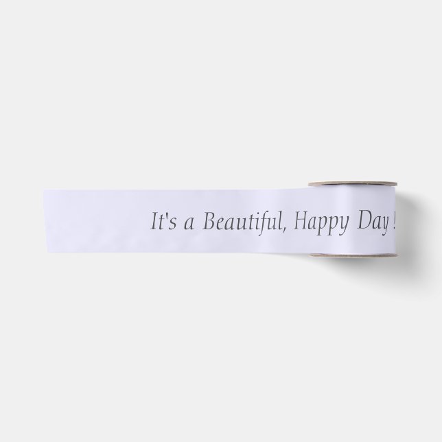 Lavender / Pale Violet E6E6FA - Custom or Blank Satin Ribbon (Front)
