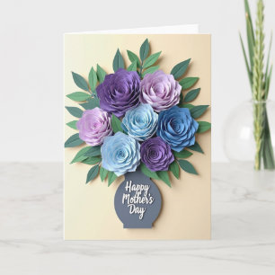 Lavender Paper Flower Card