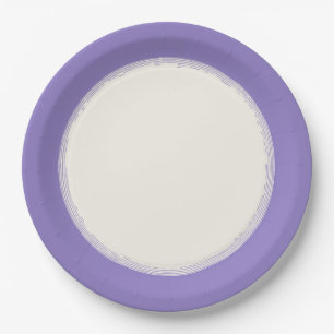 Lavender Paper Plate
