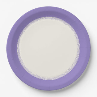 Lavender Paper Plate
