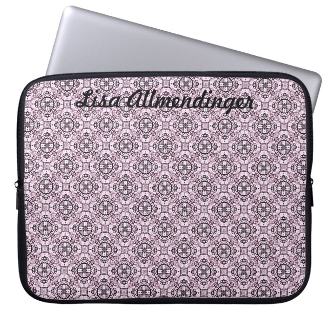 Lavender Pattern Electronics Bag (Front)