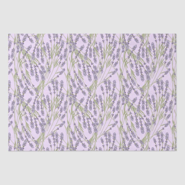 Lavender pattern tissue paper (Front)