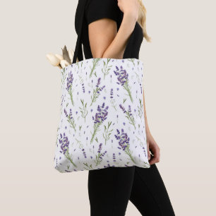 Lavender Pattern Tote Bag