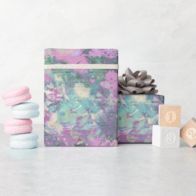 Lavender Pattern Wrapping Paper (Baby Shower)