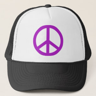Lavender Peace Sign Trucker Hat