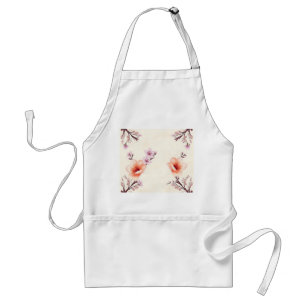 Lavender Peach Blossoms Art Deco Standard Apron