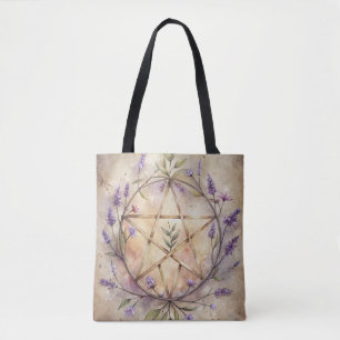 Lavender & Pentacle Tote - Witch’s Garden Dreams