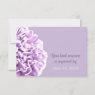 Lavender Peony Wedding RSVP