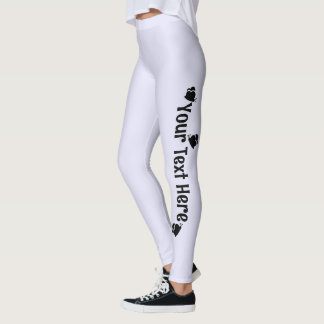 Lavender Personalised Butterfly Name Leggings