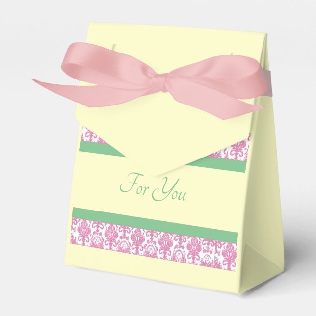 Lavender Personalised Favour Box (Front Side)