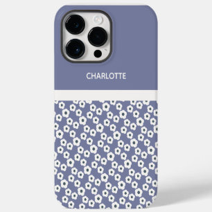 Lavender Personalised Modern Retro Floral Patterns iPhone 14 Pro Max Case