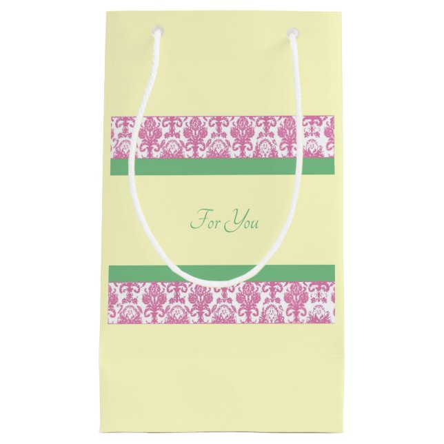 Lavender Personalised Small Gift Bag (Front)