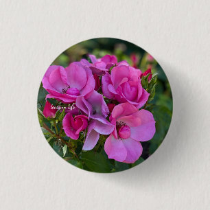lavender Pink Rose 3 Cm Round Badge