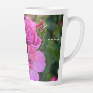 Lavender Pink Rose Latte Mug