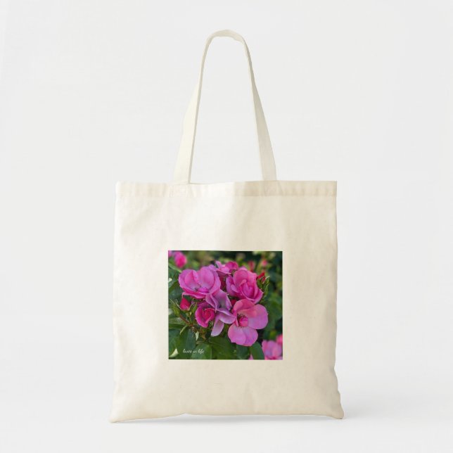 Lavender Pink Rose  Tote Bag (Front)
