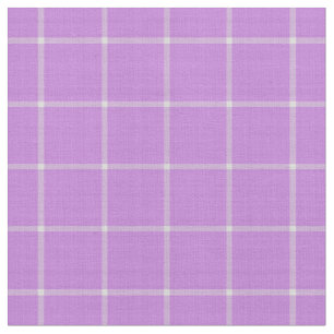 Lavender Pink Windowpane Gingham Plaid Fabric