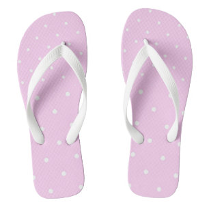 Lavender Pink with white dots Jandals