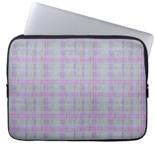 Lavender Plaid Harmony Laptop Sleeve