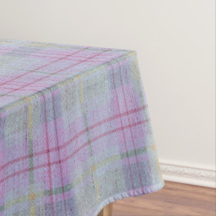 Lavender Plaid Harmony  Tablecloth