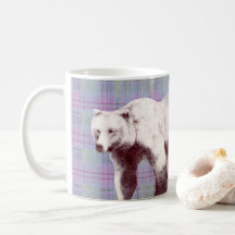 Lavender Plaid Momma Bear