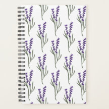 Lavender Planner - White Pattern