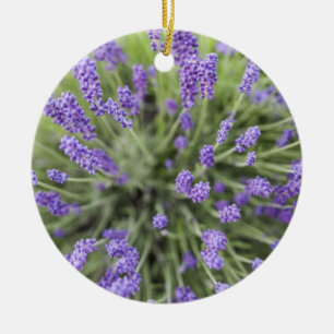 Lavender plants ceramic tree decoration