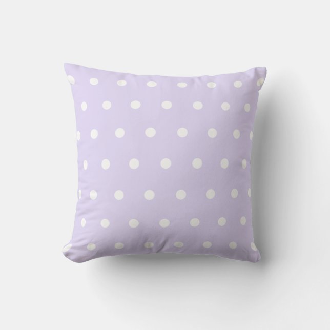 Lavender Polka Dot Cushion (Front)