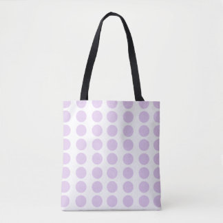 Lavender Polka Dots Design Tote Bag