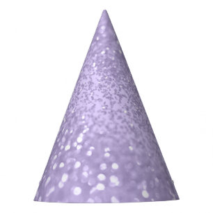 Lavender Princess Glitter #1 (Faux Glitter) Party Hat