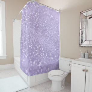 Lavender Princess Glitter #1 (Faux Glitter)  Shower Curtain