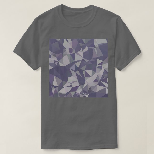 Lavender Purple Abstract Low Polygon Background T-Shirt (Design Front)