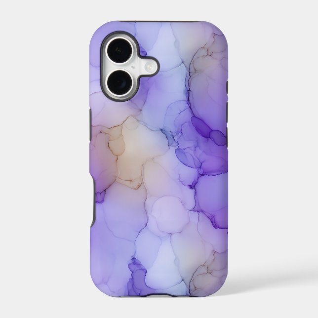 Lavender Purple Alcohol Ink Marble (Back)