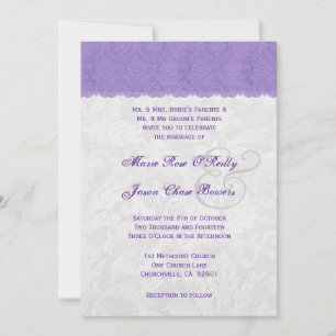 Lavender Purple and Silver Wedding Template V2