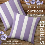 Lavender Purple And White Striped Cushion<br><div class="desc">Elegant and stylish lavender striped throw pillow for a new and trendy addition to your summer patio decor.</div>