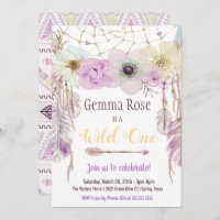 Lavender & Purple Boho Wild One First Birthday