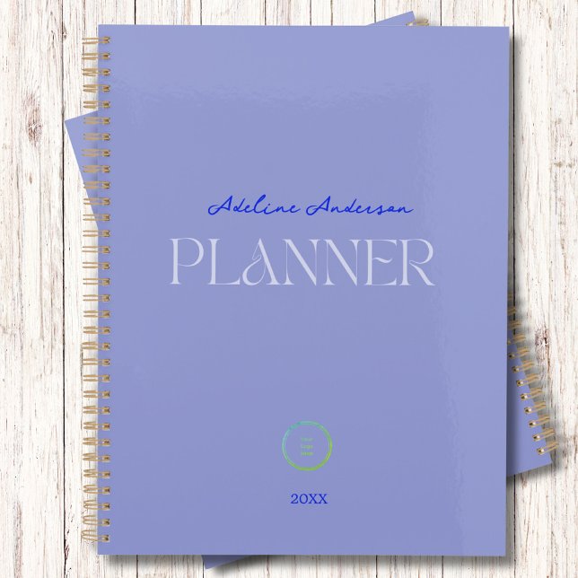 Lavender Purple Business Logo Monogram Planner (Creator Uploaded)