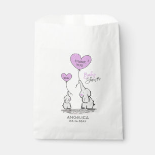 Lavender Purple Elephant Baby Shower Gift Favour Favour Bags
