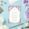 Lavender Purple Floral Gold Arch Butterfly Wedding