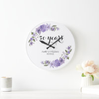 Lavender purple florals 50th wedding anniversary