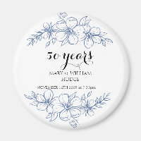 Lavender purple florals 50th wedding anniversary