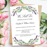 Lavender purple florals vow renewal wedding