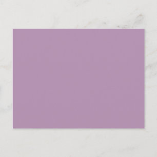 Lavender Purple High End Solid Colour Postcard