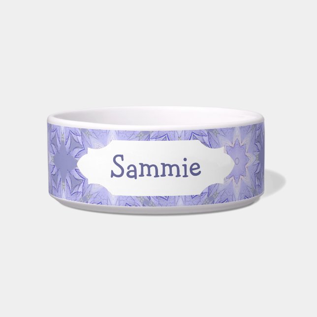 Lavender, Purple, Mauve Star Pattern to Customise Bowl (Front)