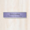 Lavender Purple Metallic Personalised Name Plate